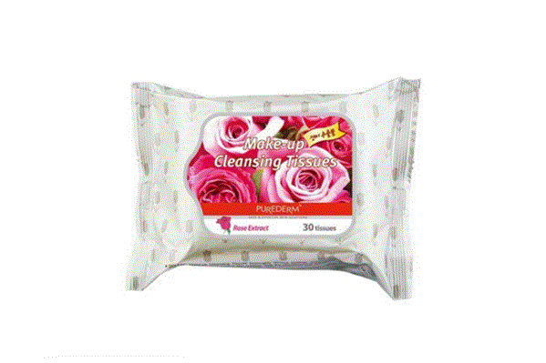 PRITTY MAKE UP REMOVER ROSE TISSUES 30 SHEETS - صيدلية لايف كير