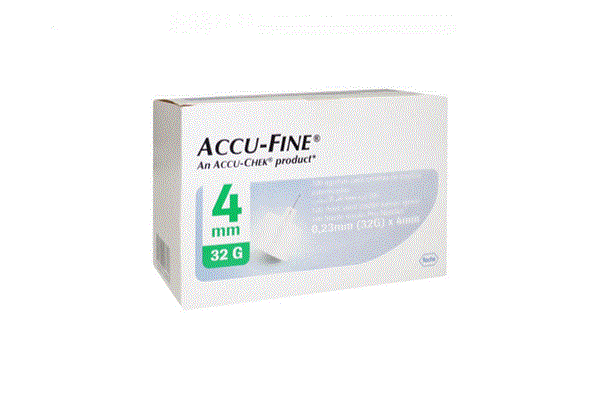 ACCU FINE 32 G 4 MM 100 NEEDLES - Life Care Pharmacy