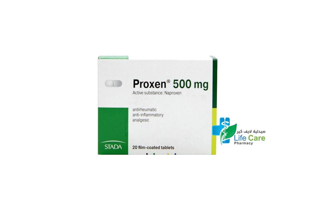 PROXEN 500MG 20 TABLETS - Life Care Pharmacy