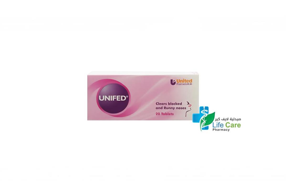 UNIFED 20 TABLETS - Life Care Pharmacy