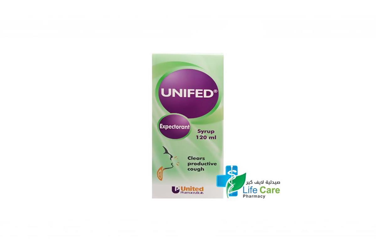 UNIFED EXPECTORANT 120ML SYRUP - Life Care Pharmacy