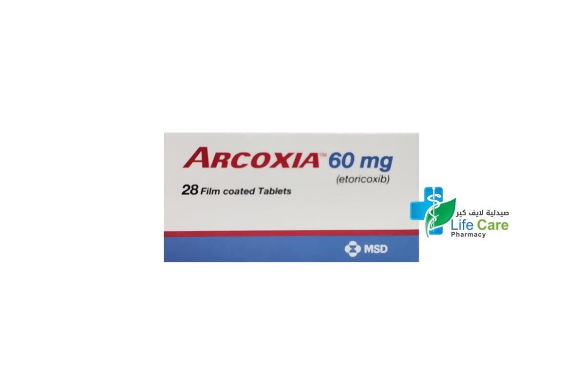 ARCOXIA TABLETS 60MG 28 TAB - Life Care Pharmacy