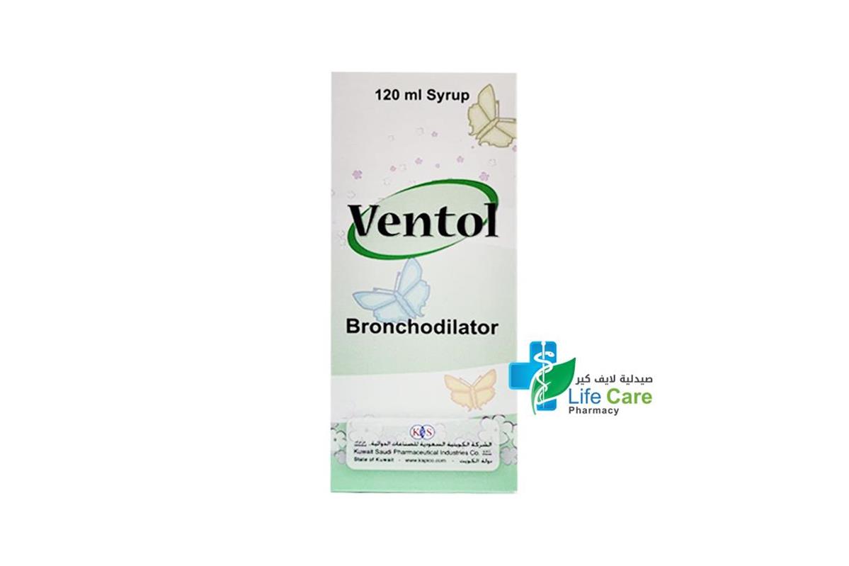 VENTOL SYRUP 2MG 5ML 120 ML - Life Care Pharmacy