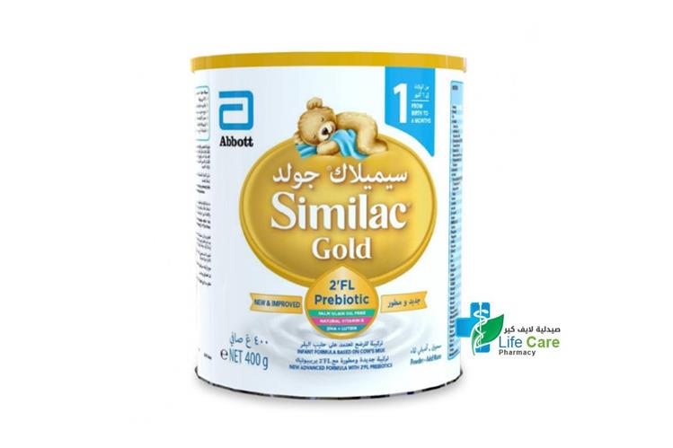 SIMILAC GOLD 1  2FL PREBIOTIC 400 GM - Life Care Pharmacy