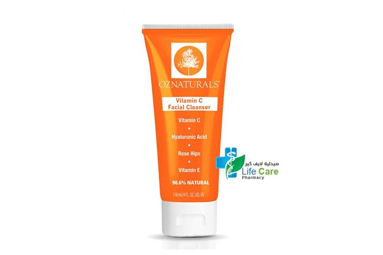OZNATURALS VITAMIN C FACIAL CLEANSER 118 ML - Life Care Pharmacy