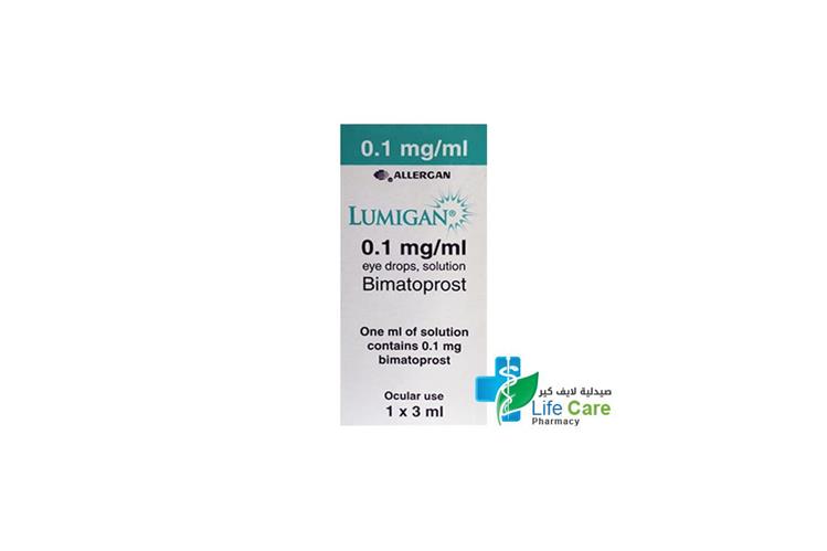 LUMIGAN 0.1% EYE DROPS 3 ML - Life Care Pharmacy