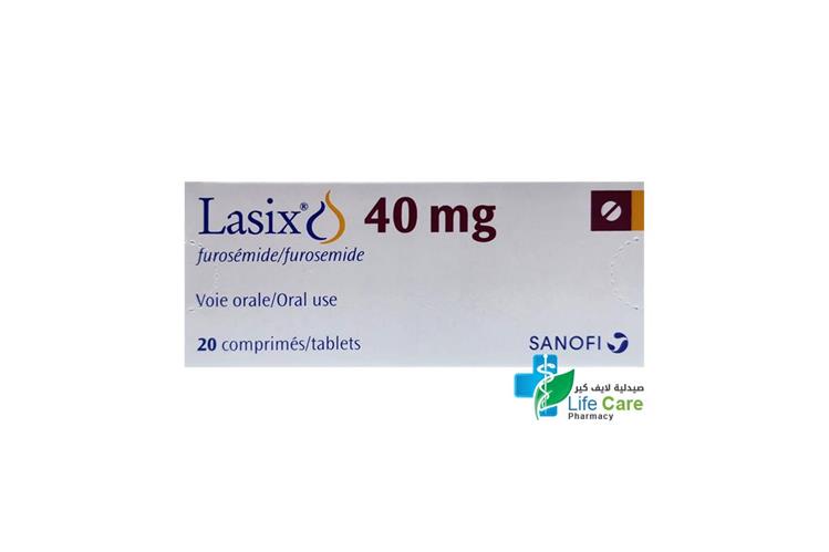 LASIX 40 MG 20 TABLETS - Life Care Pharmacy