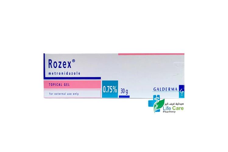 روزيكس 0.75% جل لعلاج الوردية 30 مل - صيدلية لايف كير