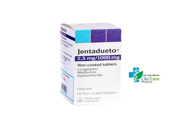 JENTADUETO 2.5 MG 1000 MG 60 TABLETS - Life Care Pharmacy