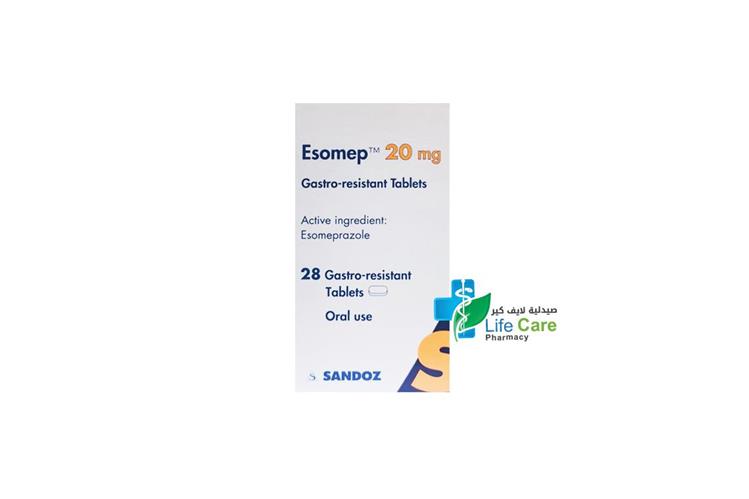 ESOMEP 20MG 28 TABLETS - Life Care Pharmacy