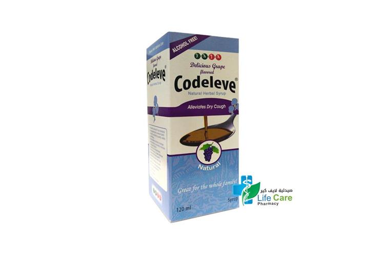 CODELEVE GRAPE SYRUP  120 ML - Life Care Pharmacy