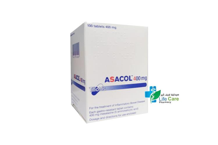 ASACOL 400 MG 100 TABLETS - Life Care Pharmacy