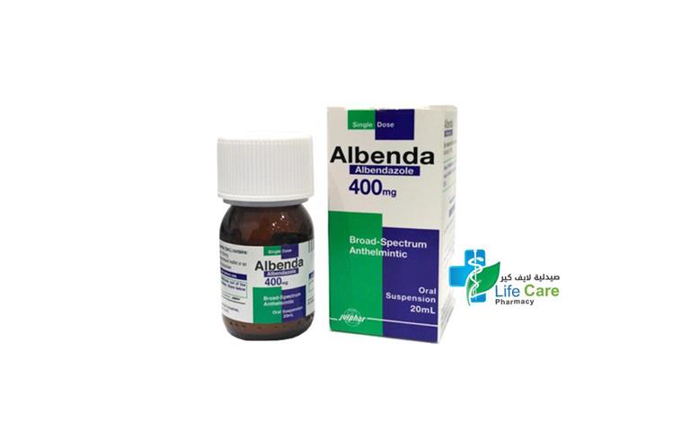ALBENDA 400 MG SUSPENSION 20 ML - Life Care Pharmacy