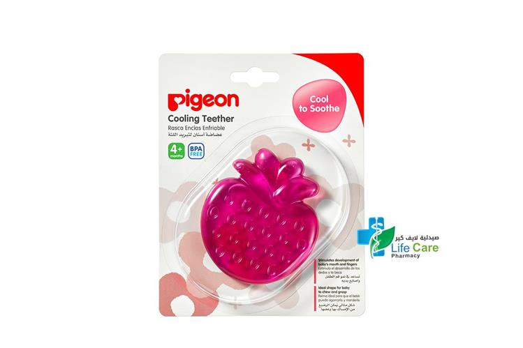 PIGEON COOLING TEETHER STRAWBERRY PLUS 4 MONTH - Life Care Pharmacy