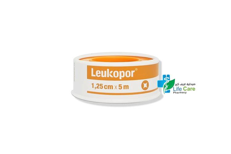 LEUKOPOR 1.25 CM X 5 M - صيدلية لايف كير