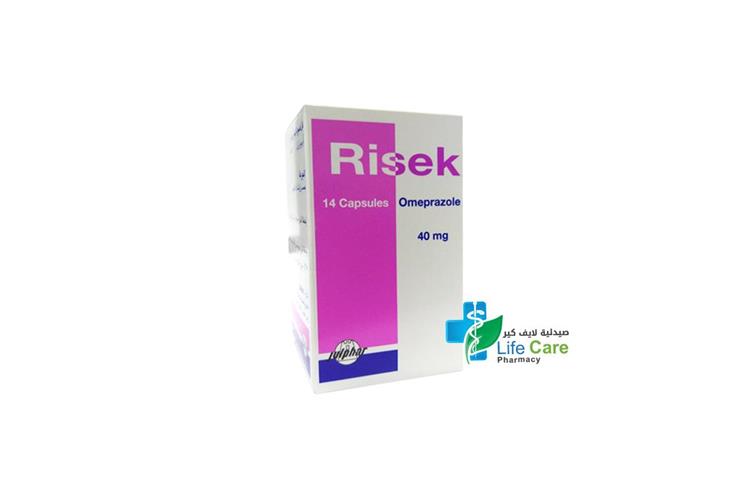 RISEK 40MG CAPSULES 14 CAPSULES - Life Care Pharmacy