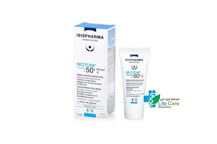 ISISPHARMA NEOTONE PREVENT SPF50 PLUS MINERAL 30 ML - Life Care Pharmacy