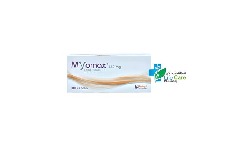 MYOMAX 150 MG 30 TABLETS - Life Care Pharmacy