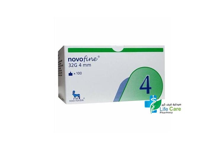 NOVO FINE 32G 4MM 100 PCS - Life Care Pharmacy