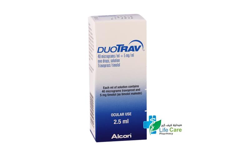 DUOTRAV EYE DROPS 2.5 ML - Life Care Pharmacy