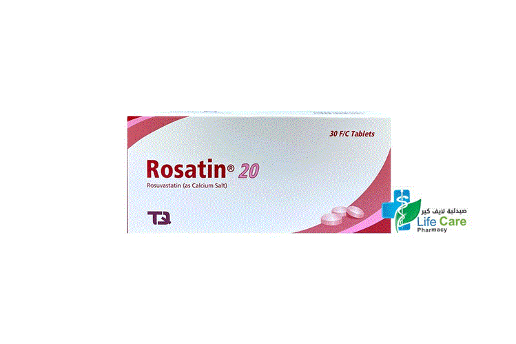 ROSATIN 20 MG 30 TABLETS - Life Care Pharmacy