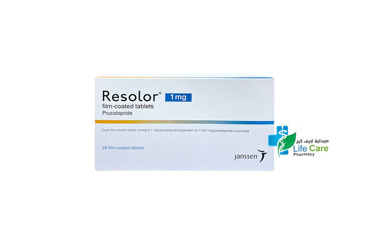 RESOLOR 1 MG 28 TABLETS - Life Care Pharmacy