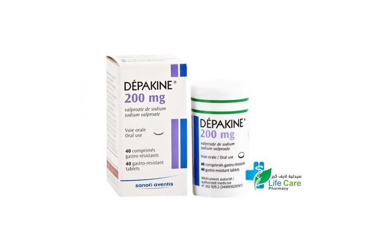 DEPAKINE 200 MG 40 TABLETS - Life Care Pharmacy