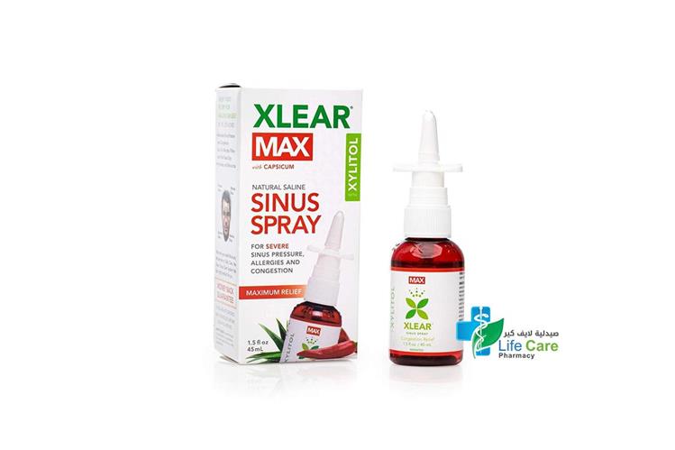 XYLITOL XLEAR MAX SINUS SPRAY 45 ML - Life Care Pharmacy