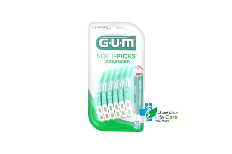 GUM SOFT PICKS ADVANED MEDIUM 650 30PCS - Life Care Pharmacy