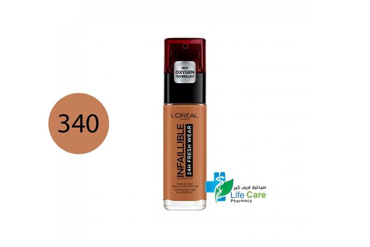 LOREAL INFALLIBLE 24HR FDT 340 COPPER 30ML - Life Care Pharmacy