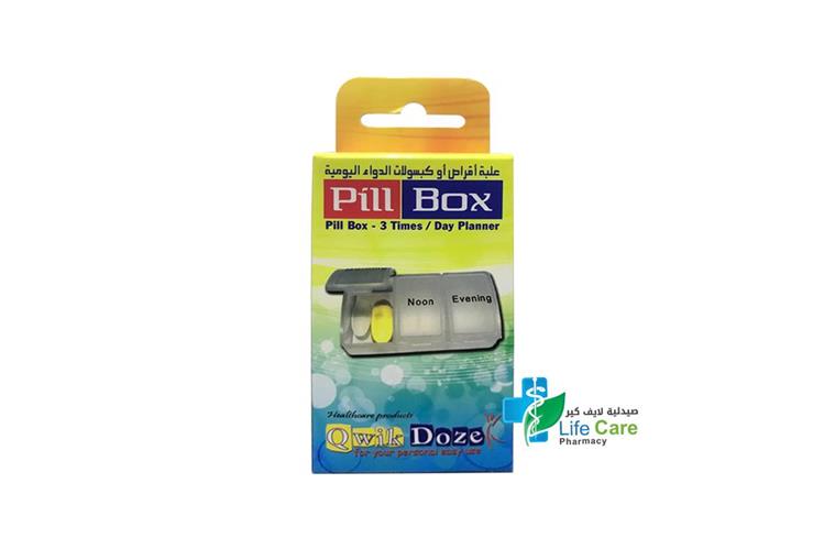 QWIK DOZE PILL BOX 3 TIME DAY - Life Care Pharmacy