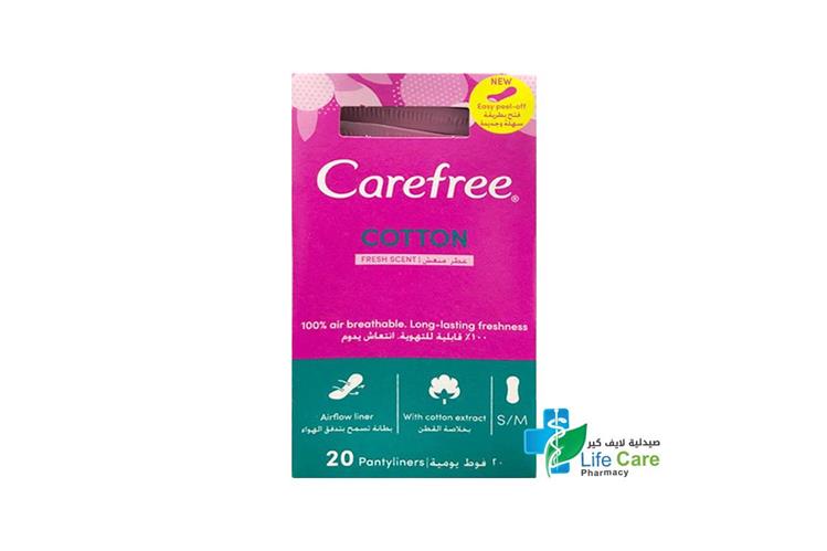 CAREFREE COTTON SCENT 20 PIECES - Life Care Pharmacy