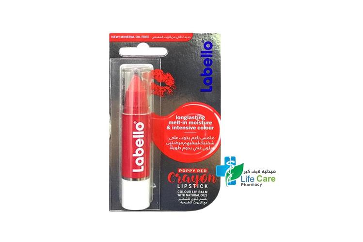LABELLO CRAYON POPPY RED 3GM - Life Care Pharmacy
