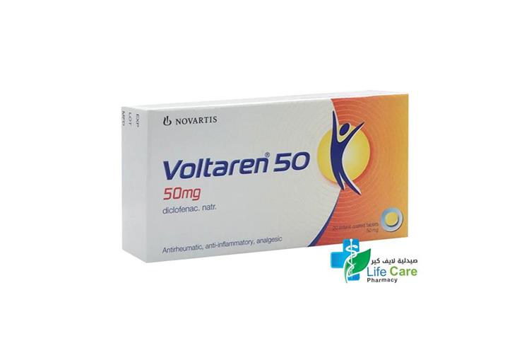 VOLTAREN 50 MG 20 TABLETS - Life Care Pharmacy