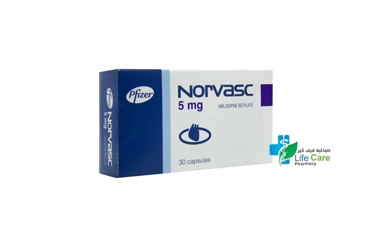 NORVASC 5 MG 30 CAPSULES - Life Care Pharmacy