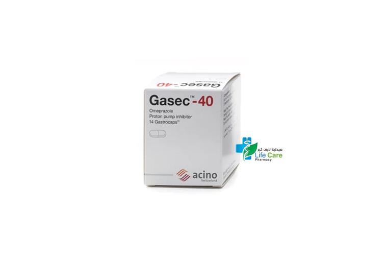 GASEC 40 MG 14 CAPSULES - Life Care Pharmacy