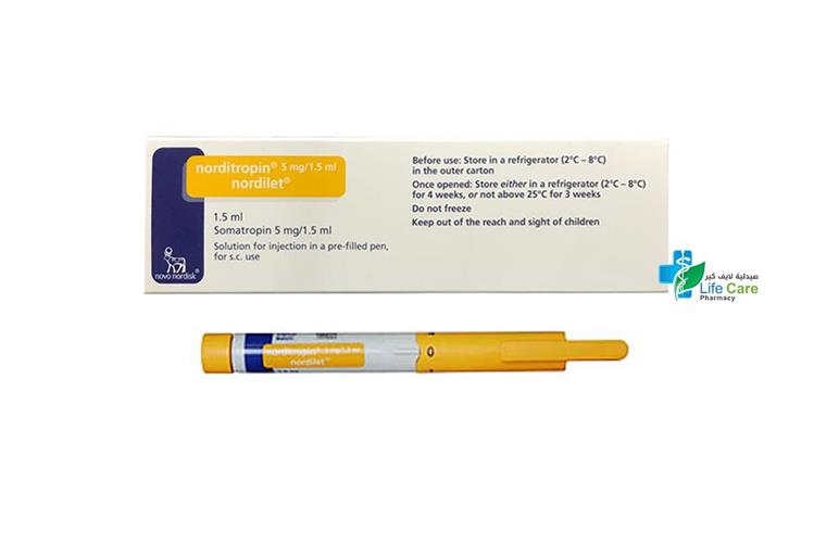 NORDITROPIN NORDILER 5 MG 1.5 ML INJECTION - Life Care Pharmacy