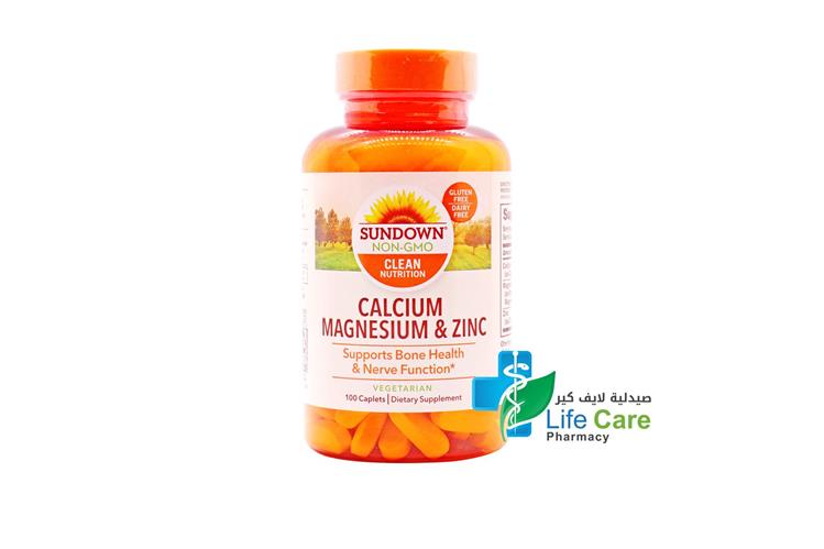 SUNDOWN CALCIUM  MAGNESIUM ZINC 100 CAPSULES - Life Care Pharmacy