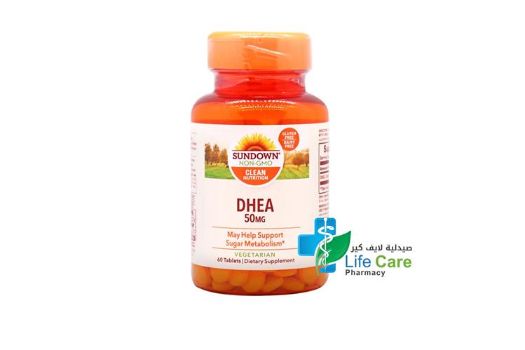 SUNDOWN DHEA 50MG 60 TABLET - Life Care Pharmacy