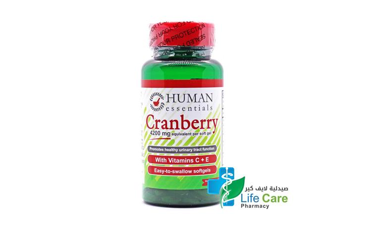 HUMAN CRANBERRY 100 SOFTGEL - Life Care Pharmacy