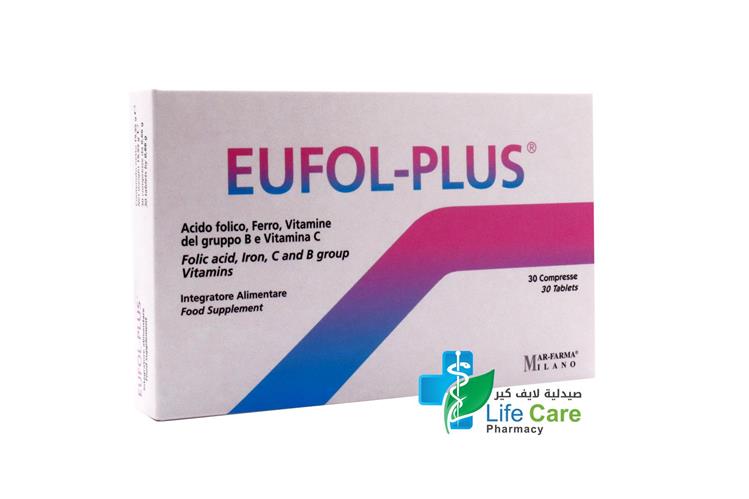 EUFOL PLUS 30 TAB - Life Care Pharmacy