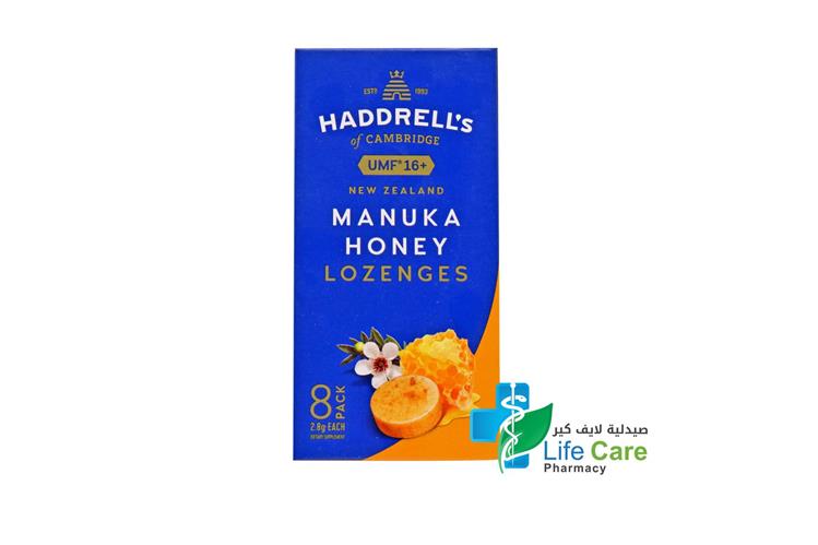 HADDRELLS MANUKA HONEY LOZENGES UMF PLUS 16 2.8GM - Life Care Pharmacy