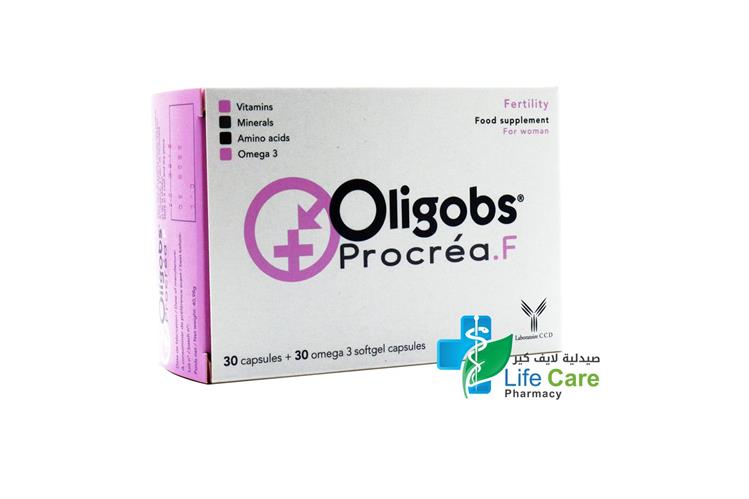 OLIGOBS PROCREA F 30 CAP PLUS 30 SOFTGEL - Life Care Pharmacy