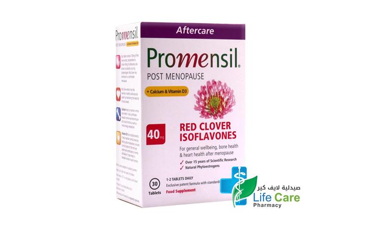 PROMENSIL POST MENOPAUSE CALCIUM AND VITAMIN D3 30 TABLETS - Life Care Pharmacy
