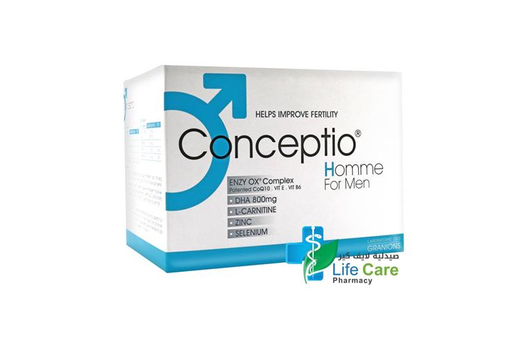 CONCEPTIO HOMME FOR MEN 90 SOFTGELS 30 SACHETS - Life Care Pharmacy