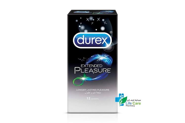 DUREX EXTENDED PLEASURE 12 CONDOMS - صيدلية لايف كير
