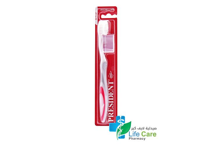PRESIDENT ACTIVE TOOTHBRUSHULTRA SOFT - Life Care Pharmacy