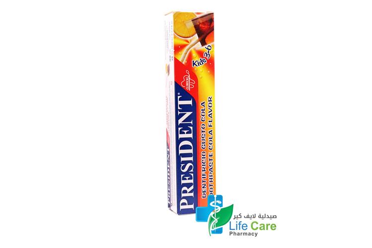 PRESIDENT KIDS TOOTHPASTE 3 TO 6 YEARS 50ML - Life Care Pharmacy