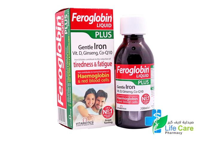 VITABIOTICS FEROGLOBIN LIQUID PLUS 200 ML - Life Care Pharmacy