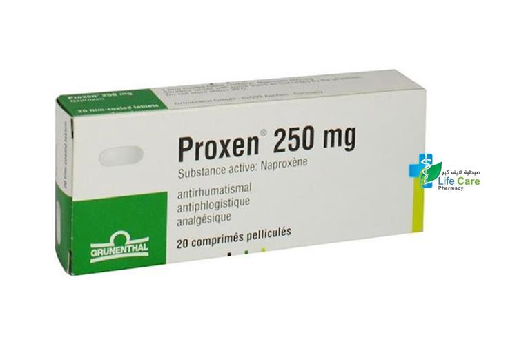 PROXEN 250 TABLETS 20 TAB - Life Care Pharmacy